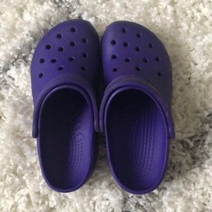 Purple crocs